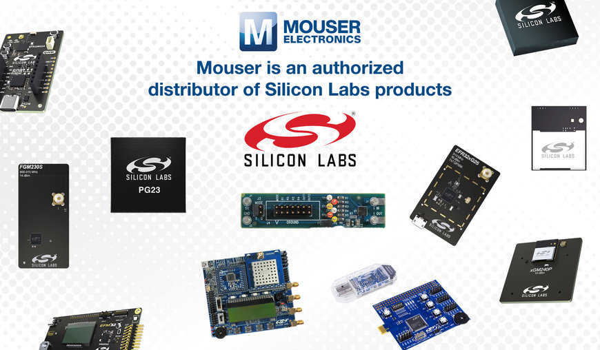 Mouser Electronics Offers Wide Selection of Products from Silicon Labs